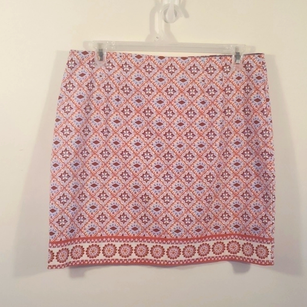 Talbots Skirt womens petite Pencil Pattern Lined Size 14P